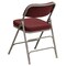 Emma and Oliver 2 Pack Home & Office Portable Party Events Fabric Padded Metal Folding Chair